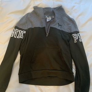 Victoria Secret Pink Quarter-Zip Sweatshirt